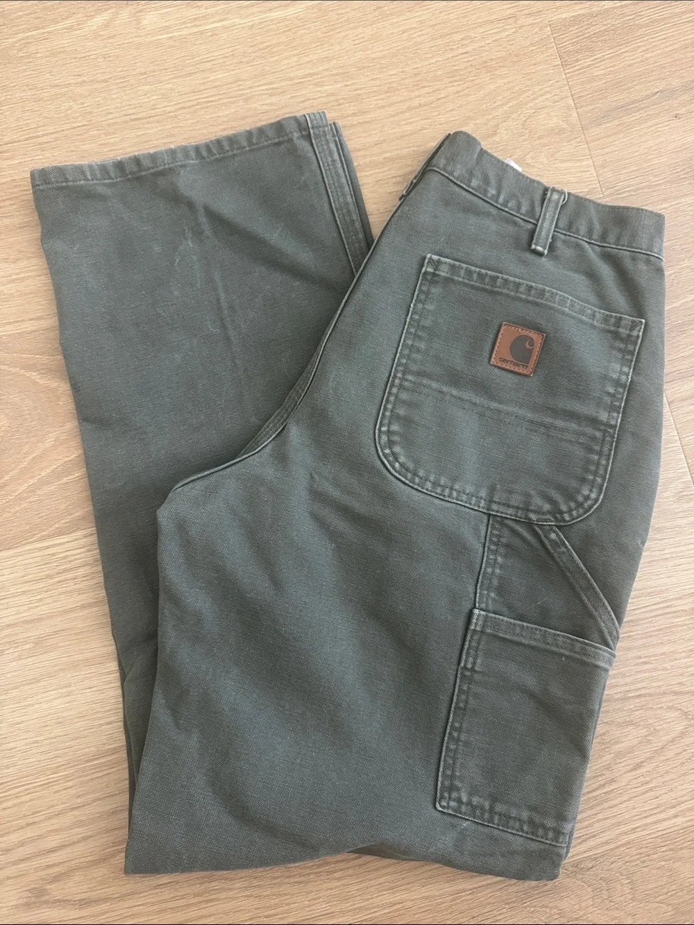 Carhartt Men’s Olive Green Work Pants 32x32